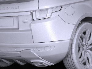 Land Rover Range Rover Evoque Convertible 2017 3D मॉडल