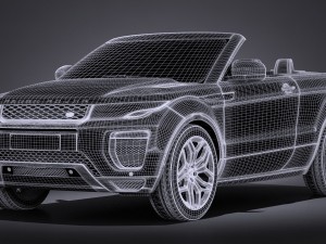 Land Rover Range Rover Evoque Convertible 2017 3D मॉडल