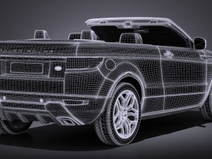 Land Rover Range Rover Evoque Convertible 2017 3D मॉडल