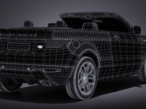 Land Rover Range Rover Evoque Convertible 2017 3D मॉडल