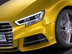 Audi S3 2017 3-door 3D Model