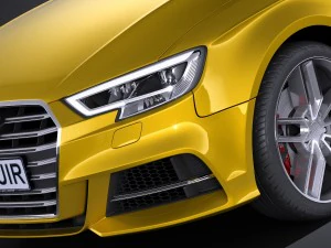 Audi S3 2017 3-door 3D Model