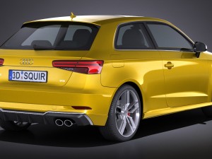 Audi S3 2017 3-door 3D Model