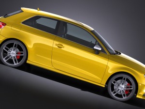 Audi S3 2017 3-door 3D Model