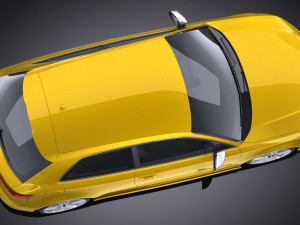 Audi S3 2017 3-door 3D Model