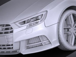 Audi S3 2017 3-door 3D Model