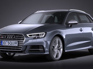 Audi S3 2017 5-door 3D Model