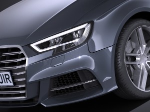 Audi S3 2017 5-door 3Dモデル