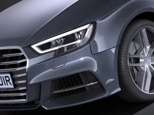 Audi S3 2017 5-door 3D Model