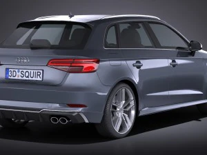 Audi S3 2017 5-door 3D Model