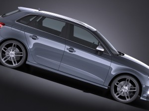 Audi S3 2017 5-door 3Dモデル