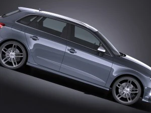 Audi S3 2017 5-door 3D Model