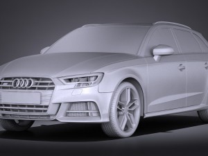 Audi S3 2017 5-door 3Dモデル