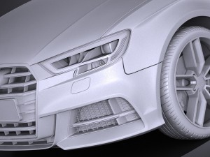 Audi S3 2017 5-door 3Dモデル