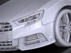 Audi S3 2017 5-door 3D Model