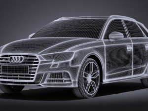 Audi S3 2017 5-door 3Dモデル