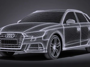 Audi S3 2017 5-door 3D Model