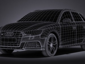 Audi S3 2017 5-door 3Dモデル