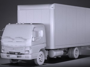 Mitsubishi Fuso Box 2016 Model 3D
