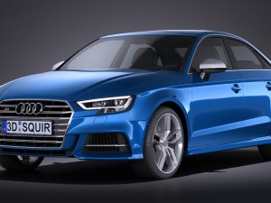 Audi S3 2017 Sedan 3D Model