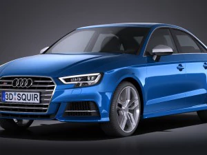 Audi S3 2017 Sedan 3D Model