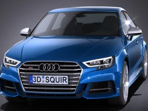 Audi S3 2017 Sedan 3D Model