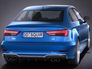 Audi S3 2017 Sedan 3D मॉडल