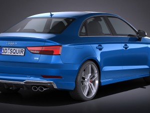 Audi S3 2017 Sedan 3D मॉडल