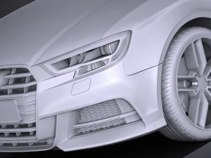 Audi S3 2017 Sedan 3D Model