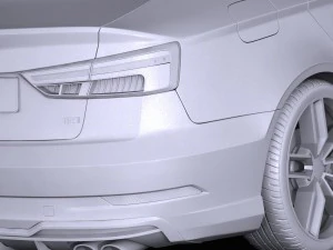 Audi S3 2017 Sedan 3D Model
