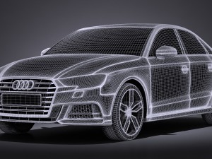 Audi S3 2017 Sedan 3D मॉडल