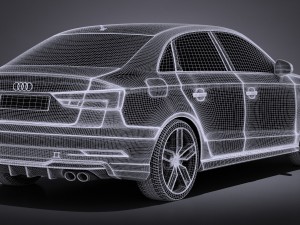 Audi S3 2017 Sedan 3D मॉडल