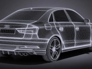 Audi S3 2017 Sedan 3D Model