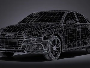 Audi S3 2017 Sedan 3D Model