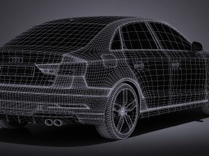 Audi S3 2017 Sedan 3D मॉडल