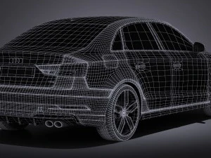 Audi S3 2017 Sedan 3D Model