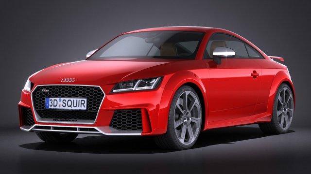 Audi TT RS 2017 Modelo 3D .c4d .max .obj .3ds .fbx .stl .blend