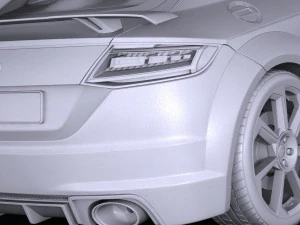 ऑडी टीटी आरएस 2017 3D मॉडल