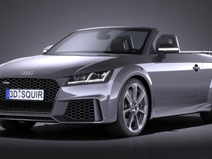 Audi TT RS Roadster 2017 3D Model