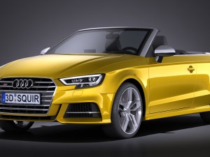 Audi S3 2017 cabriolet 3D Model