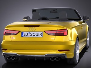 Audi S3 2017 cabriolet Model 3D
