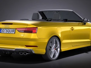 Audi S3 2017 cabriolet 3D Model