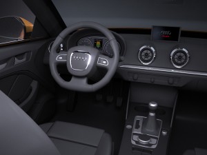 Audi S3 2017 cabriolet Model 3D
