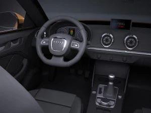 Audi S3 2017 cabriolet 3D Model