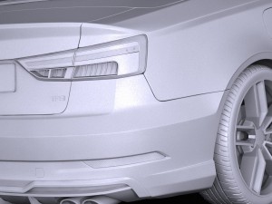 Audi S3 2017 cabriolet Model 3D