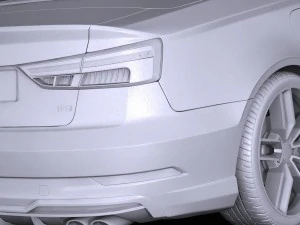 Audi S3 2017 cabriolet 3D Model