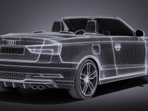 Audi S3 2017 cabriolet Model 3D