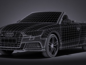 Audi S3 2017 cabriolet Model 3D