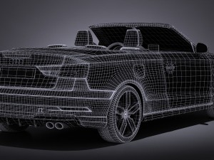 Audi S3 2017 cabriolet Model 3D