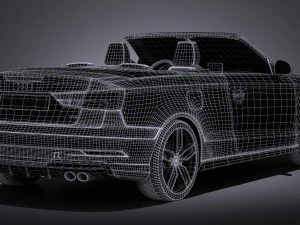 Audi S3 2017 cabriolet 3D Model